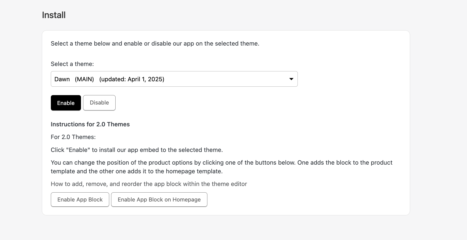How to add, remove, and reorder the app block within the theme editor ...